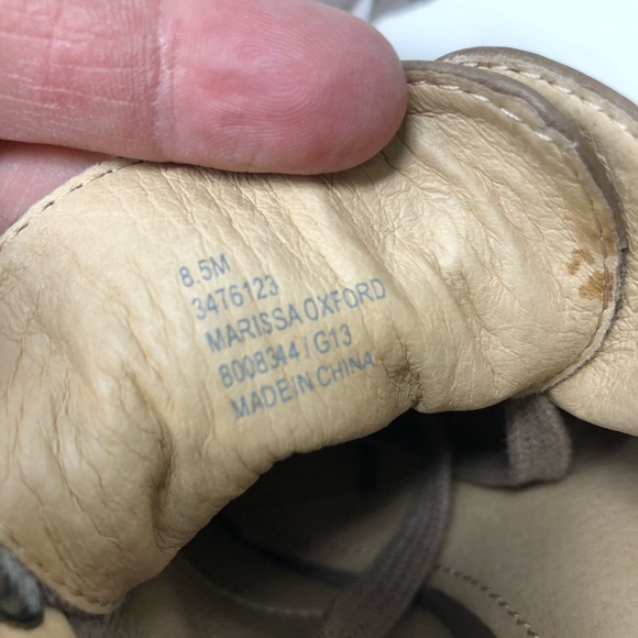 Frye lace up oxford pump heel tan brown - Picture 7 of 8